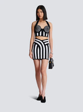 Load image into Gallery viewer, Bodycon Striped Bandage Skirt Set
