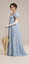 Load image into Gallery viewer, Lady Daphne Blue Regency Gown