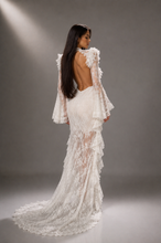 Load image into Gallery viewer, Celestine Lace Illusion Gown