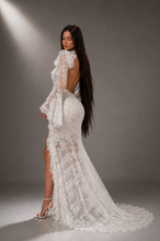 Load image into Gallery viewer, Celestine Lace Illusion Gown