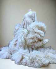 Load image into Gallery viewer, Long Sleeves Big Rulffles Pregnancy Dress