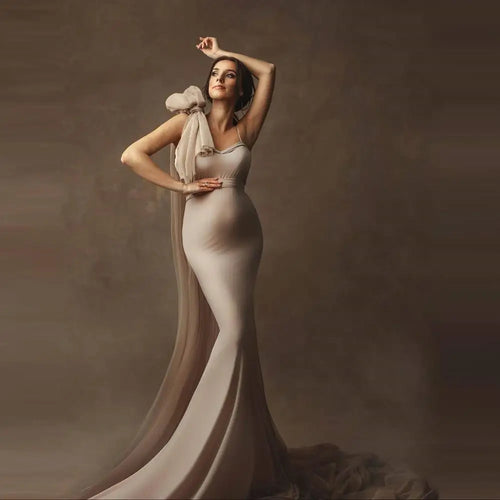 Mermaid Tulle Maternity Dress