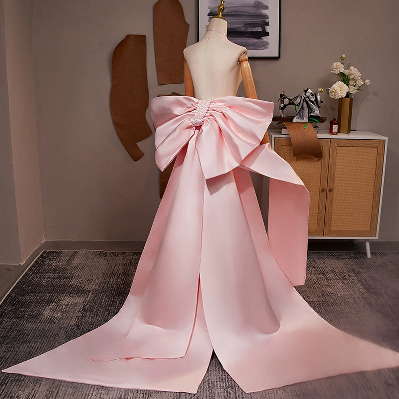 Pink Back Big Bow Luxury