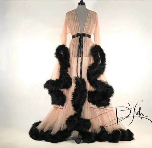 Sexy Long Skirt with Flared Sleeves