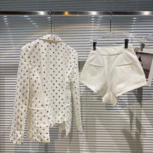 Load image into Gallery viewer, Rhinestone Coat Shorts Suit