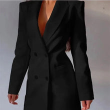 Load image into Gallery viewer, Elegant Blazer Solid Double Breasted