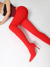 Load image into Gallery viewer, Leopard Butterfly Printed Silk Socks Boots