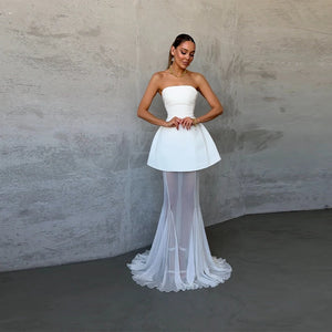 Floor-Length Mermaid Skirts 2 Pieces Set