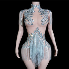 Load image into Gallery viewer, Rhinestone rhinestone Bodysuit