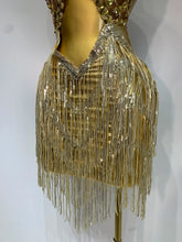 Load image into Gallery viewer, Tassels Transparent Short Dress