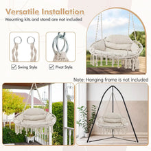 Load image into Gallery viewer, Boho Style Macrame Hammock