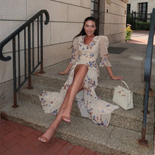 Load image into Gallery viewer, Casual Printed Ruffle Long Dress