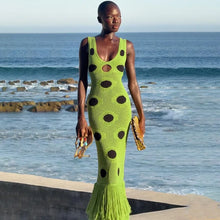Load image into Gallery viewer, See Through Knitted Maxi Dress