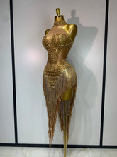 Load image into Gallery viewer, Sparkly Rhinestone Mesh Dress
