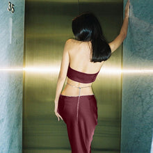 Load image into Gallery viewer, Sexy Backless Long Skirt Set