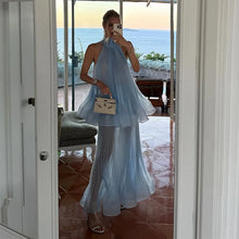 Load image into Gallery viewer, Elegant Ruffles Hem Tops Skirt Suit