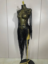 Load image into Gallery viewer, Tassel Mesh Transparent Dress