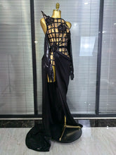 Load image into Gallery viewer, Mesh See Through Top Skirt Long Gloves Set