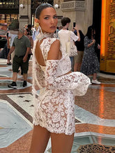 Load image into Gallery viewer, Lace Hollow Out Skirt Set