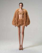 Load image into Gallery viewer, Elegant Tulle Fur-Like Coat