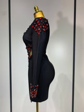 Load image into Gallery viewer, Black Bandage Dress