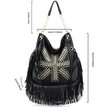 Load image into Gallery viewer, Dakota Fringe Hobo Bag
