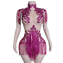 Load image into Gallery viewer, Rhinestone rhinestone Bodysuit