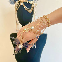 Load image into Gallery viewer, Butterfly Wings Long Tassels Hair Tiara