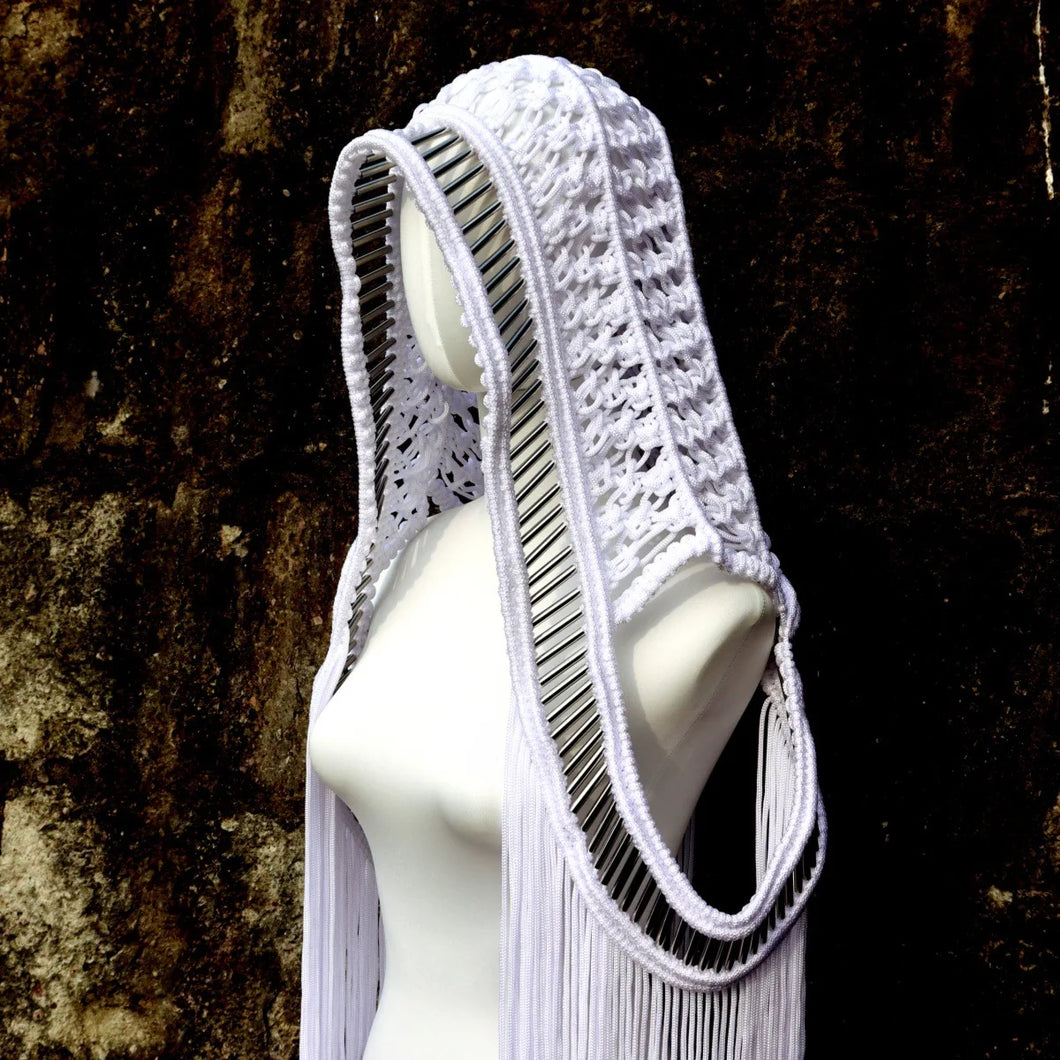 Retro Crochet Hollow Out Knitted Long Tassel Cover Up