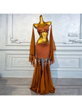 Load image into Gallery viewer, Customized Luxury Rhinestone High-end Satin Set