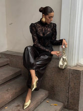 Load image into Gallery viewer, Elegant Lace See Through Shirt