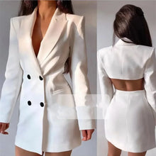 Load image into Gallery viewer, Elegant Blazer Solid Double Breasted