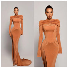 Load image into Gallery viewer, Velvet Evening Dress