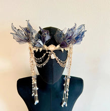 Load image into Gallery viewer, Butterfly Wings Long Tassels Hair Tiara