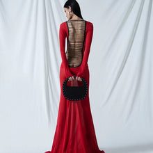 Load image into Gallery viewer, Mesh Black Long Sleeve Backless See Through