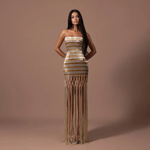 Load image into Gallery viewer, Seraphina Fringe Couture Dress