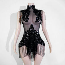 Load image into Gallery viewer, Rhinestone rhinestone Bodysuit