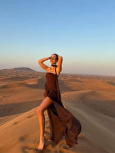 Load image into Gallery viewer, Mesh Patchwork Maxi Dress