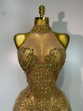 Load image into Gallery viewer, Sparkly Rhinestone Mesh Dress