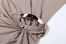 Load image into Gallery viewer, Weird Puss Metal Buckle Dress