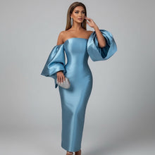 Load image into Gallery viewer, Satin Evening Party Dress