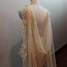 Load image into Gallery viewer, 2 Meters Long Lace Bridal Cape