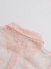 Load image into Gallery viewer, Sheer Spliced Ruffles Folds Mini Dress