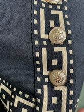 Load image into Gallery viewer, Monaco Black &amp; Gold Structured Two-Piece Set