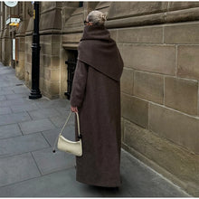 Load image into Gallery viewer, Fashion Waist Cinching Woolen Long Coat