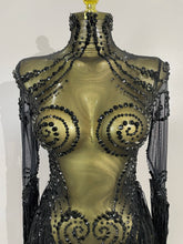 Load image into Gallery viewer, Tassel Mesh Transparent Dress