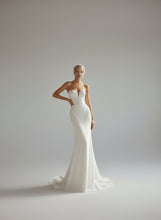 Load image into Gallery viewer, Cape Beading Embroidery Trumpet Bridal Gowns