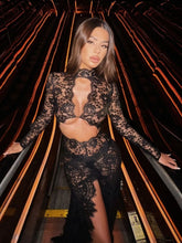 Load image into Gallery viewer, Lace Cut Out Design Long Dress