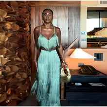 Load image into Gallery viewer, Chic Tassel Halter Trouser Suit