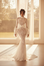 Load image into Gallery viewer, Transparent Lace Evening Dress